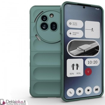 Magic Shield guminis dėklas su kameros apsauga - žalias (Nothing Phone 3A Pro) Magic Shield guminis dėklas su kameros apsauga - žalias (Nothing Phone 3A Pro)